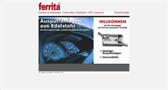 Desktop Screenshot of ferrita.de